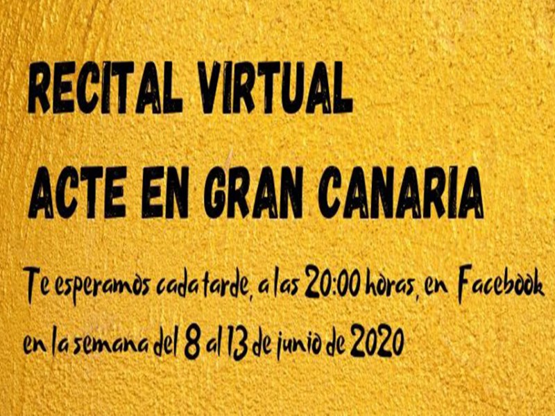 Recital Virtual ACTE en Gran&nbsp;Canaria