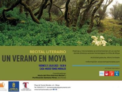 Lectura de Relatos «Un verano en&nbsp;Moya»
