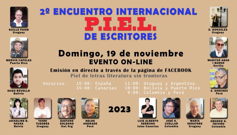 Participación en el 2º Encuentro Internacional P.I.E.L. de&nbsp;escritores.