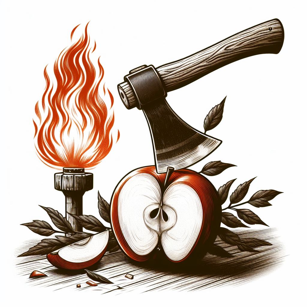 Mi relato «LA MANZANA Y EL HACHA» publicado por la Revista Con Voz&nbsp;Propia